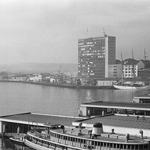 Circ. Quay and Opera House Under Construction 1961
