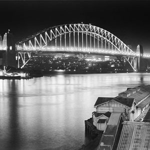 Harbour Bridge lights 1962